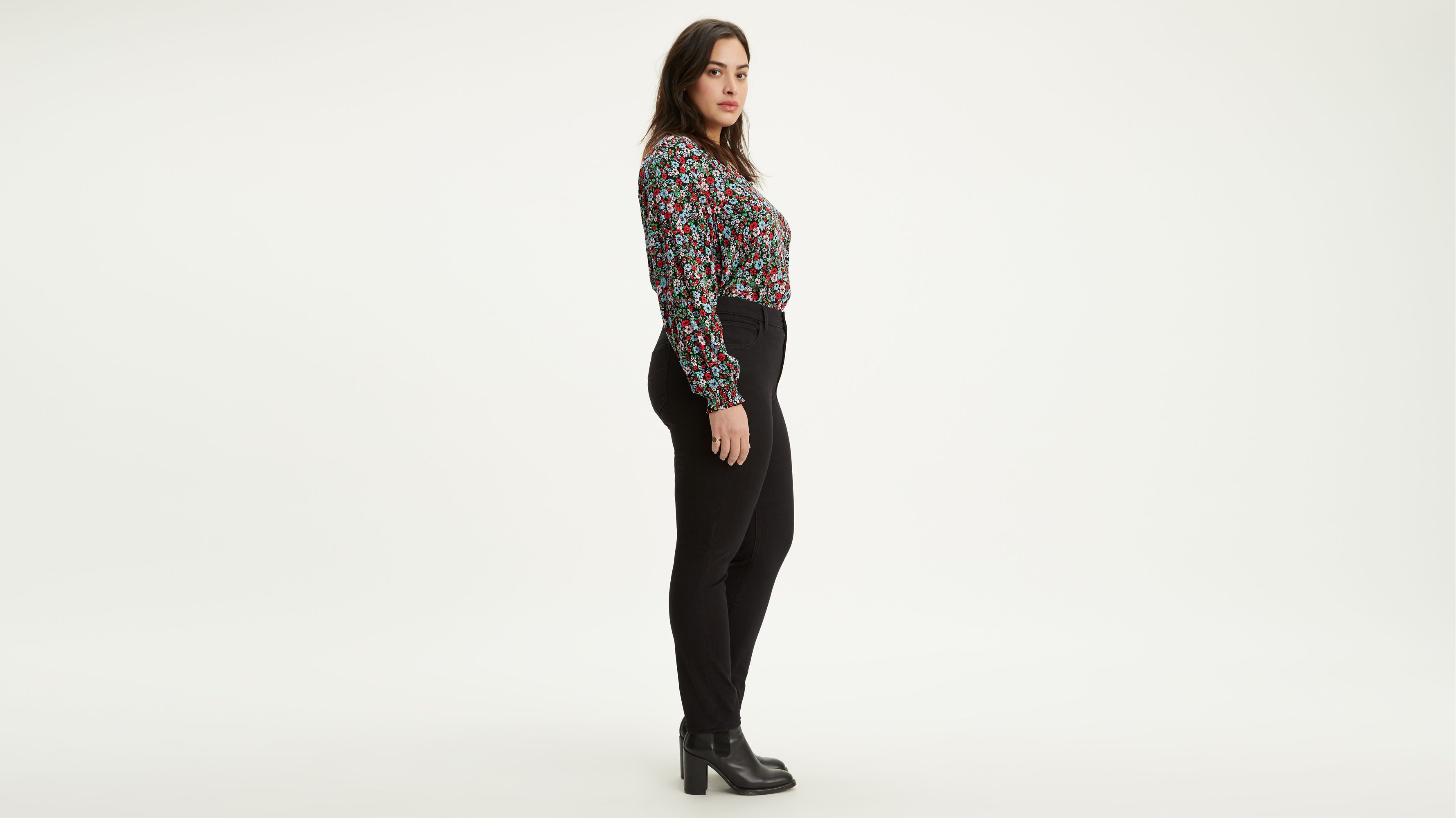 Jean Skinny taille haute 721™ (Plus) - Long Shot - Noir