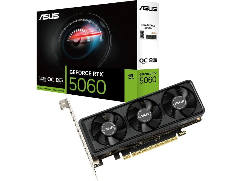 ASUS Grafikkarte RTX5060-O8G-LP-BRK ASUS RTX5060-O8G-LP-BRK NVIDIA GeForce RTX 5060 8 GB GDDR7