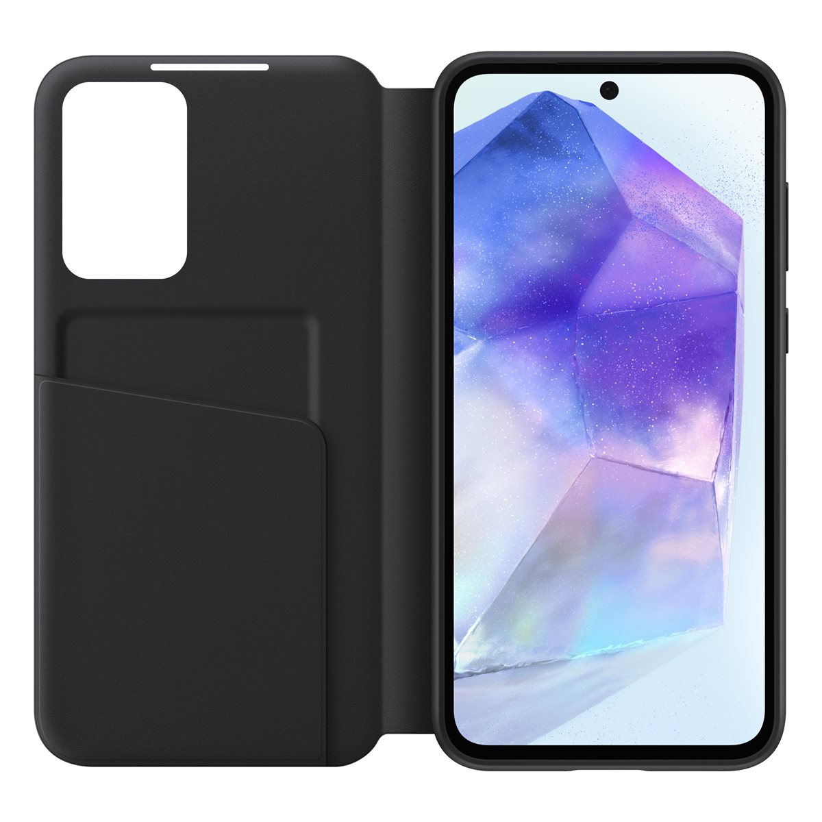 Galaxy A55 Smart View Book Cover Flipcase Hülle (EF-ZA556CBEGWW) - Black (Schwarz)