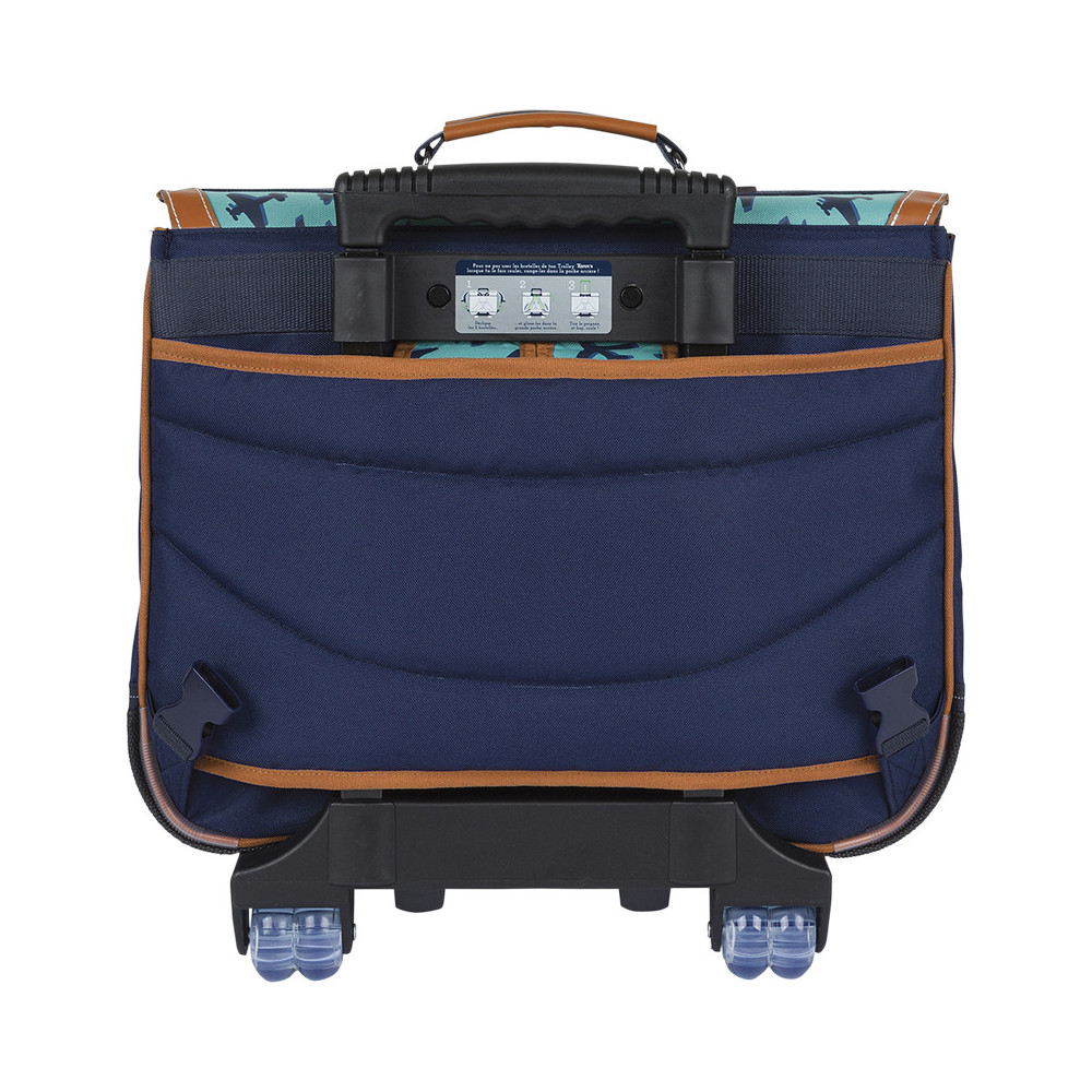 Cartable trolley Diego bleu