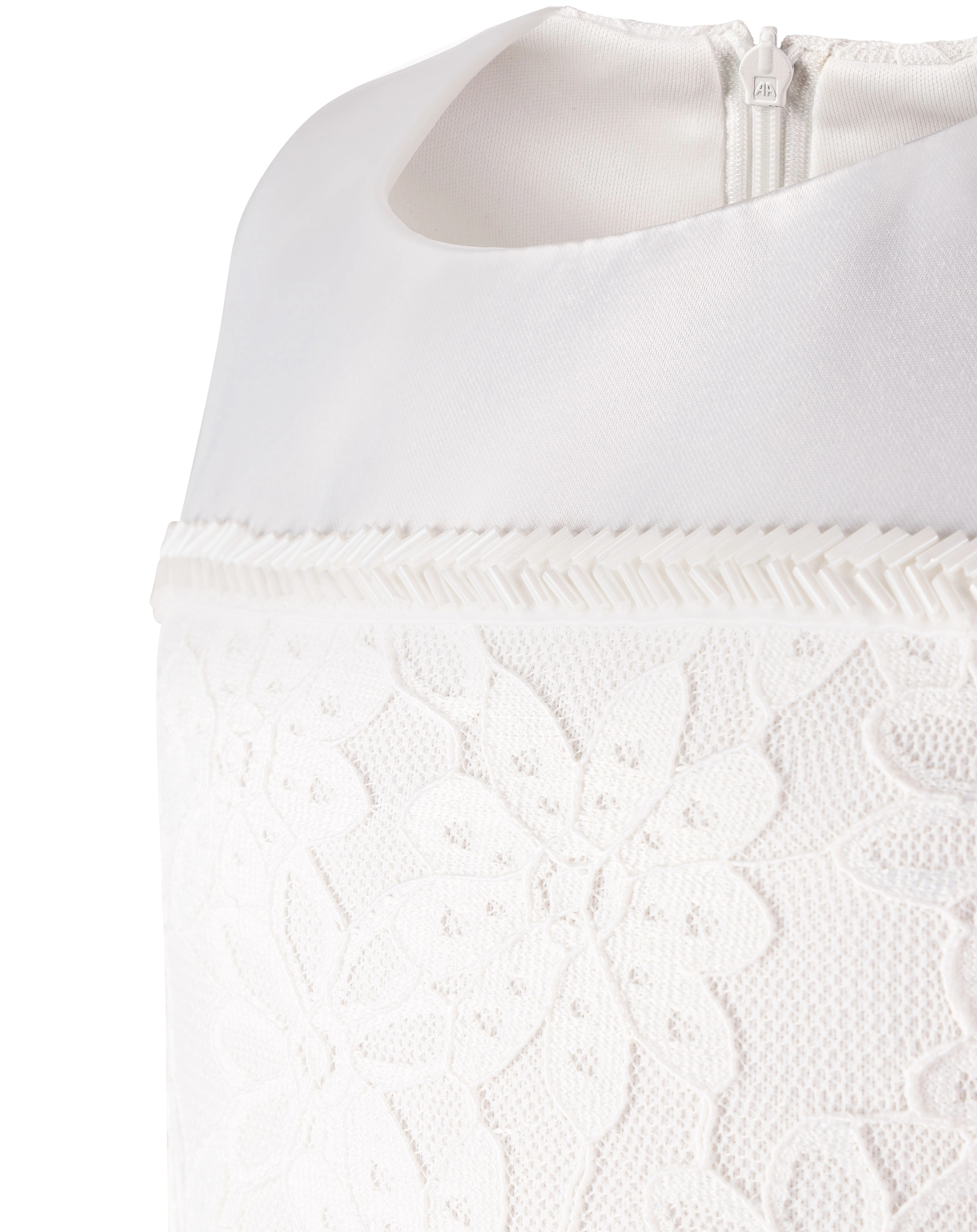 Kleid LYNN mit Blumenstickerei in ecru