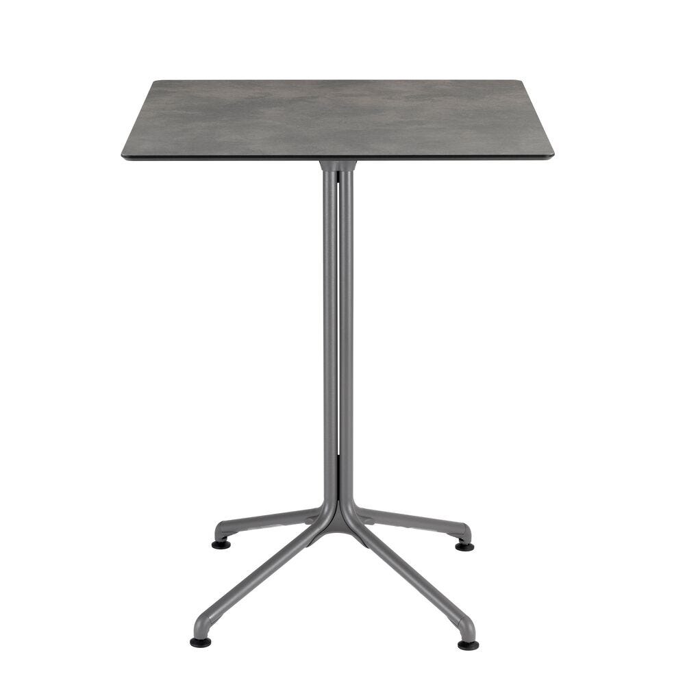 Quadratischer Esstisch 2/4-Sitzer Komforthöhe Horizon HPL Fusain