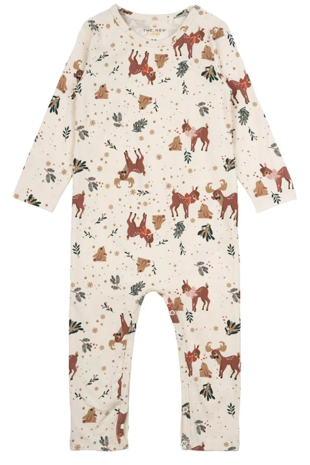 The New Siblings Tnsholiday L_S Jumpsuit TNS5896 white swan aop