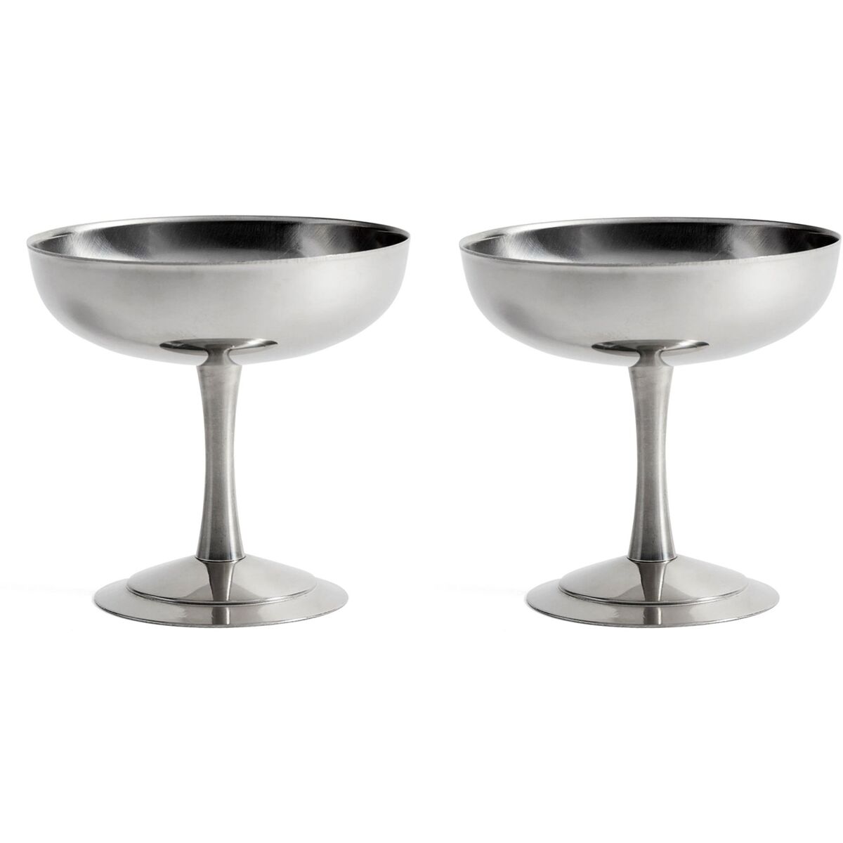 Italian Ice Cup isbeger, 2 stk, rustfritt stål