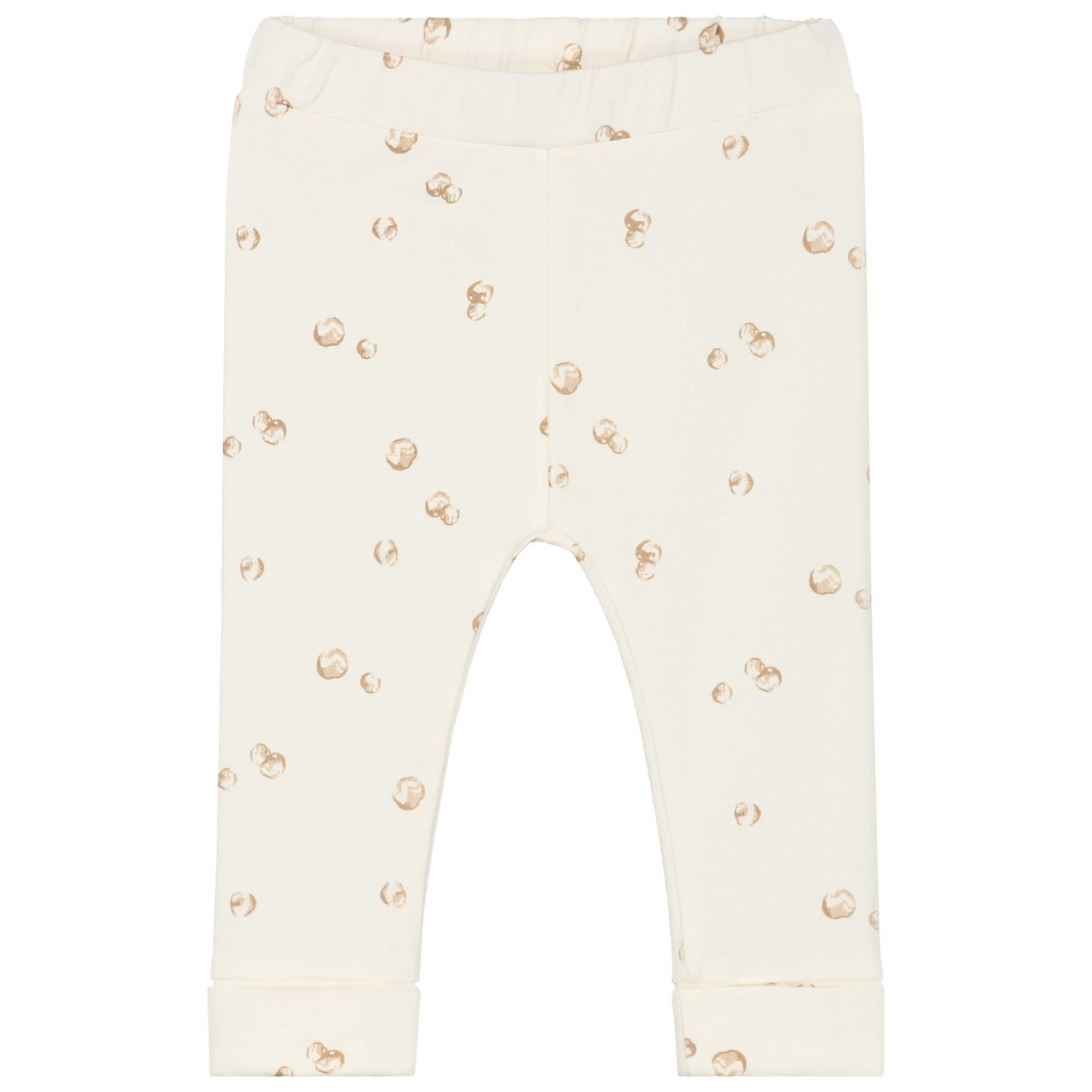 Prénatal newborn broek  all over print beige