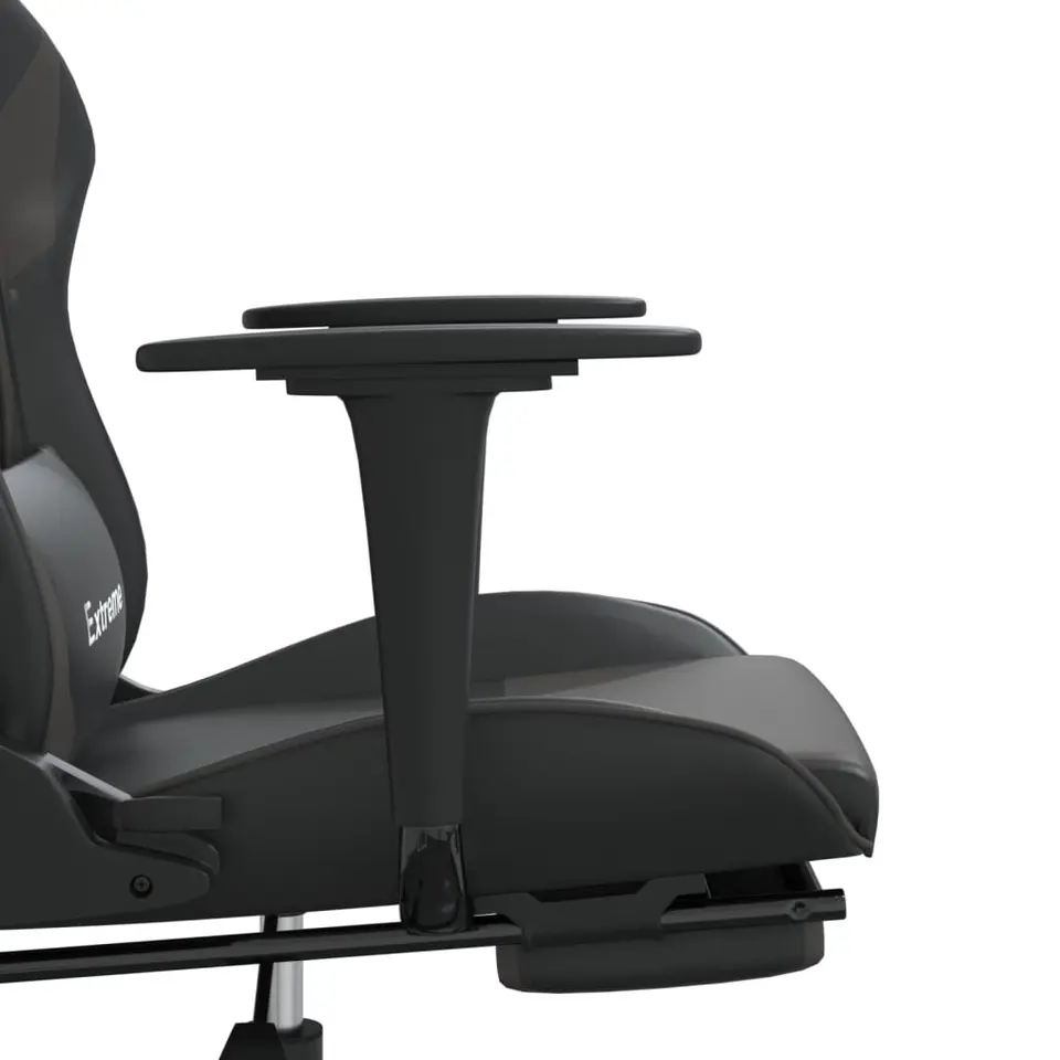 vidaXL - Gamingstoel - Grijs - Kunstleer