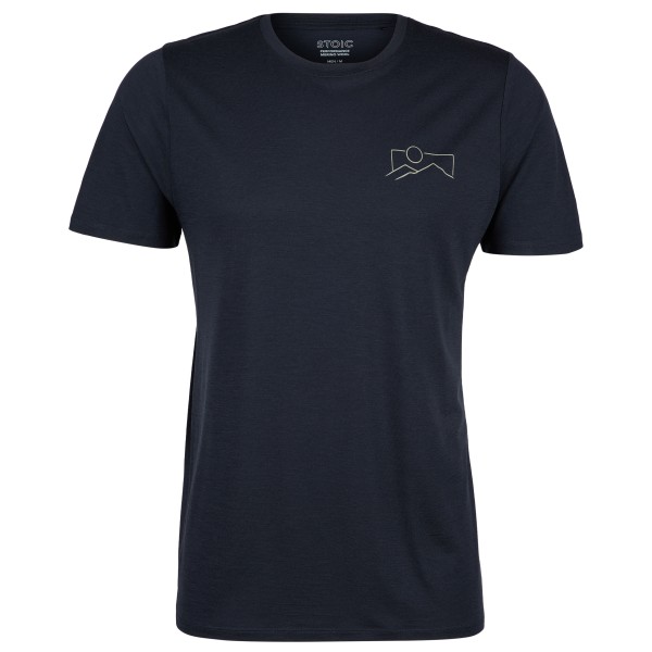 Stoic - Merino155 LaholmSt. Print T-Shirt Mountain - Haut en mérinos