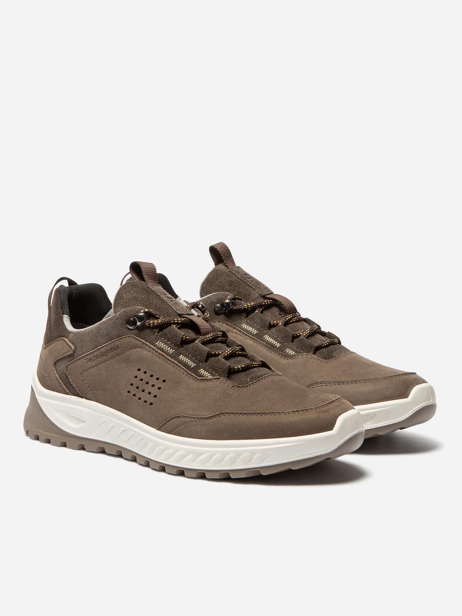 Tennis Homme Imperméable Semelle Crantée Cuir Marron