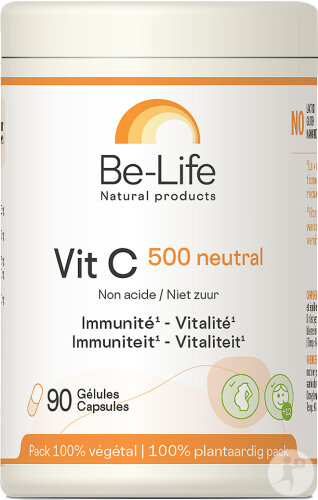 Be-Life Vitamine C 500 Neutral Immunité - Vitalité 90 Gélules
