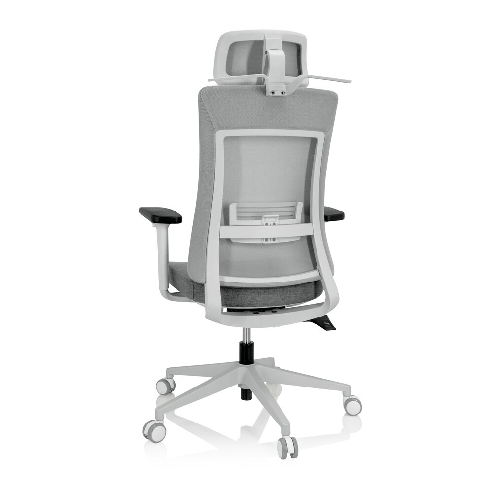 Profi Bürostuhl COMFIO WMH Stoff/Netzstoff mit Armlehnen (höhenverstellbar) hjh OFFICE