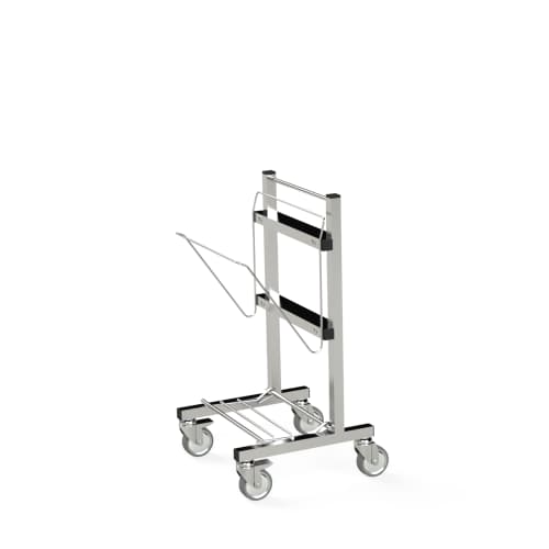 Chariot support petits sacs inox Villard