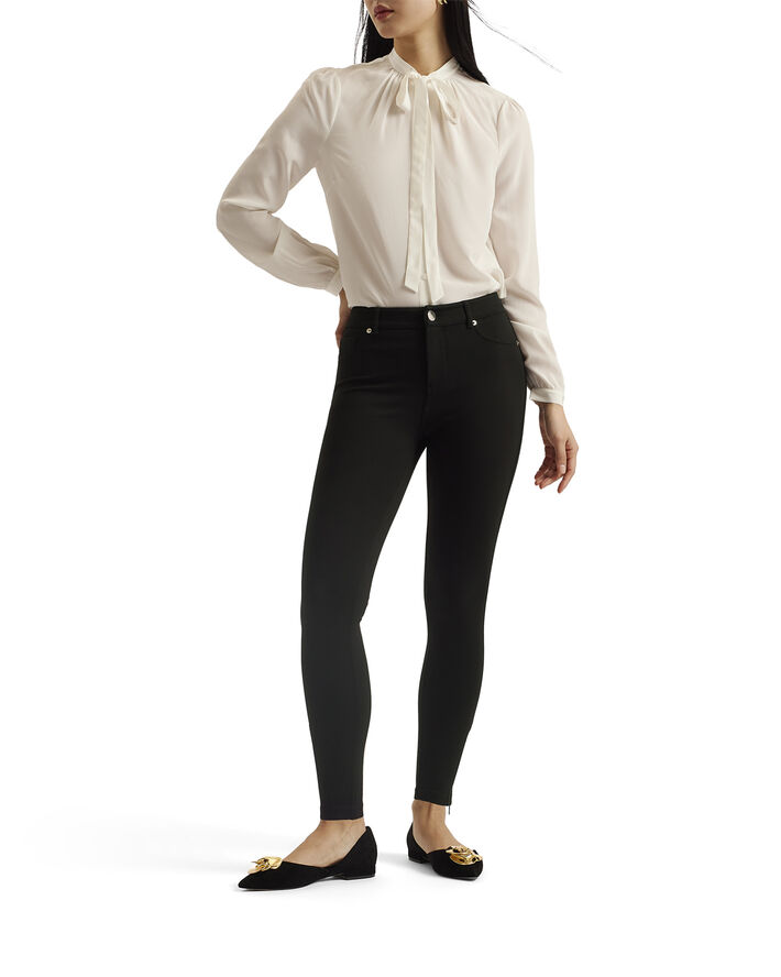 Ted Baker STRENTI skinny zip cuff ponti jegg Black