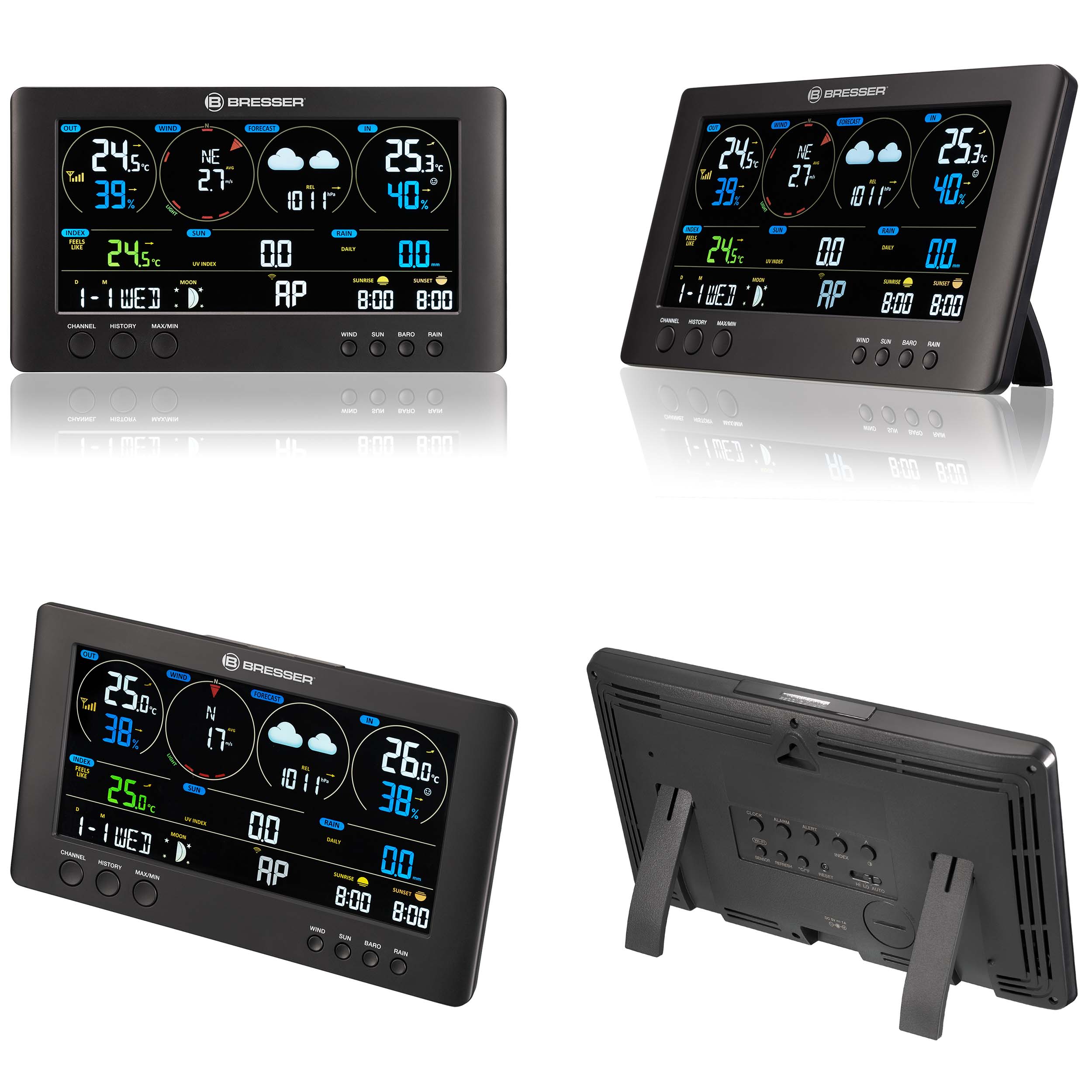 BRESSER WLAN ClearView Wetterstation mit 7-in-1-Profi-Sensor