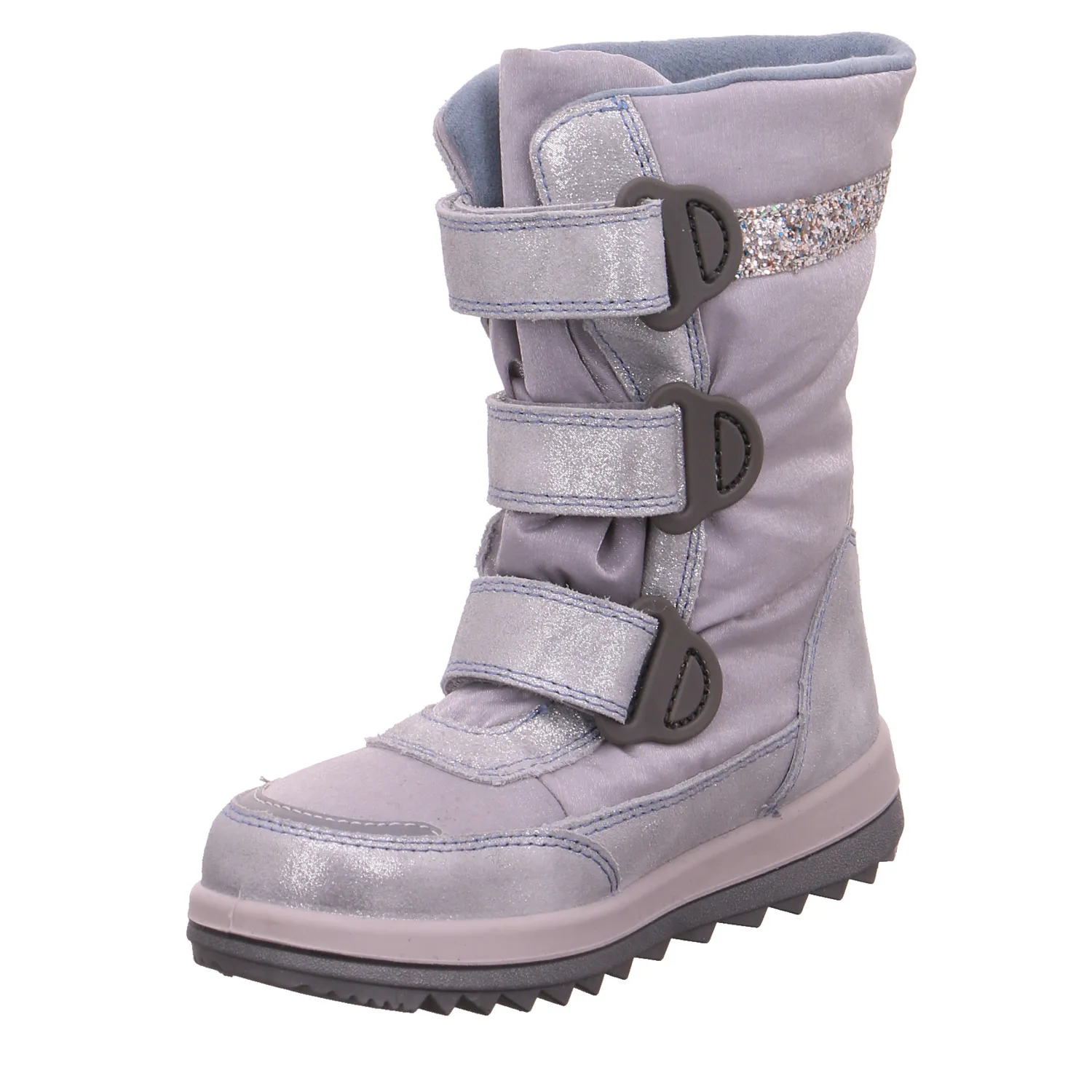 RICHTER Mädchen-Snowboot Membrane Silber Textil  Winterstiefel