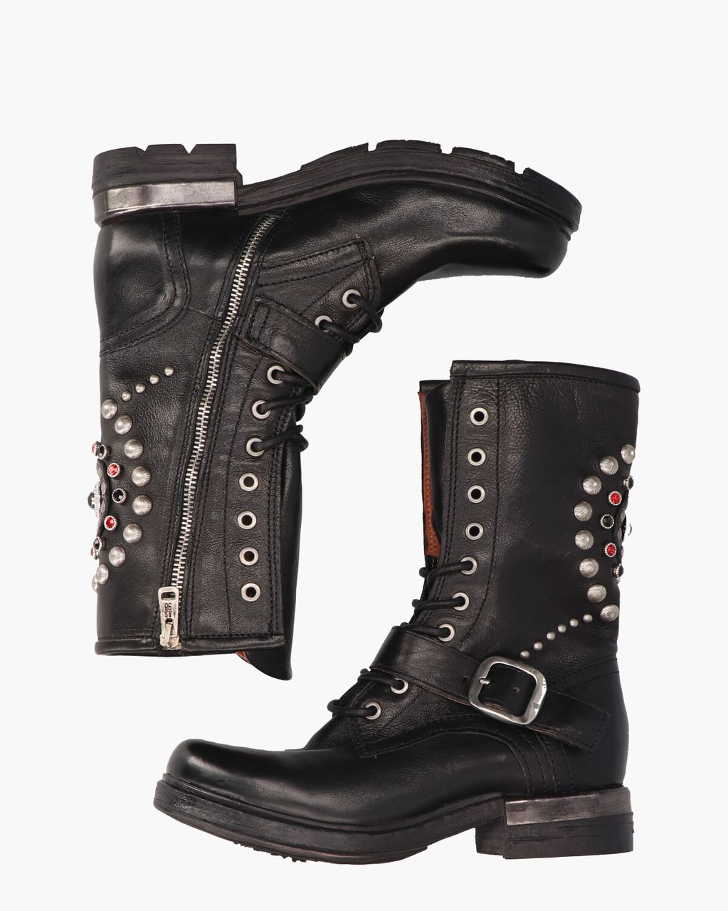 A.S. 98 B80212 Zwart Dames Veterboots