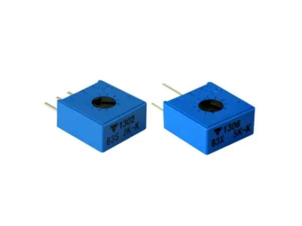 Vishay M63P103KB40, Blå, Metal, Lige, 250 V, 1 stk, RoHS