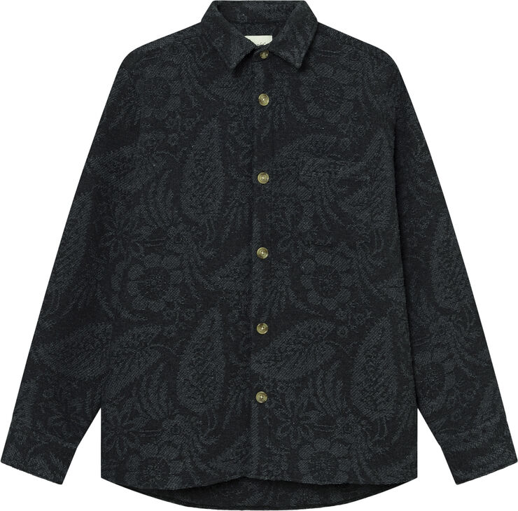 Forét MAP JACQUARD SHIRT Dark grey