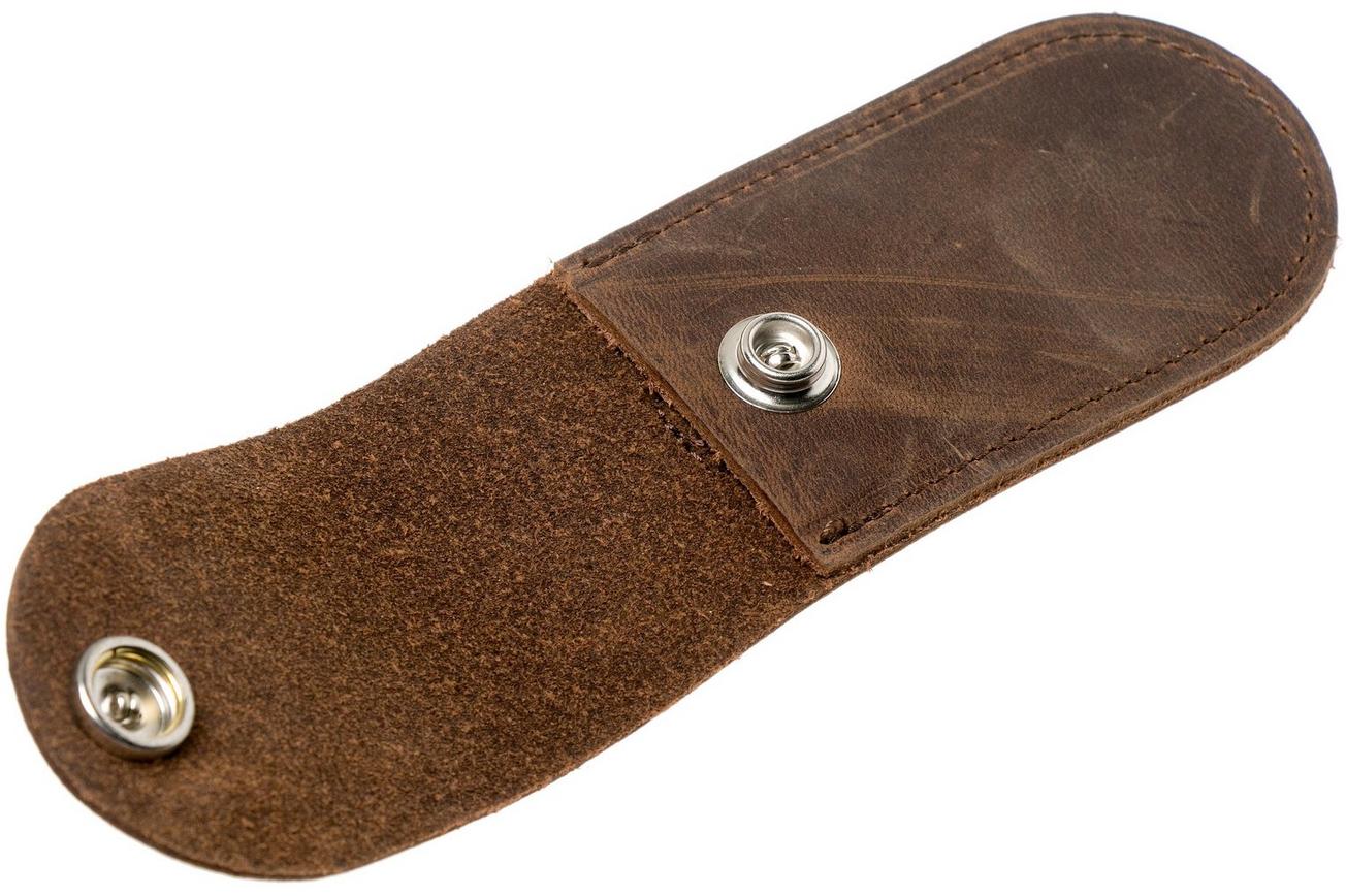 Case Soft Leather Sheath Medium, Dark Brown 50003 lederen foedraal