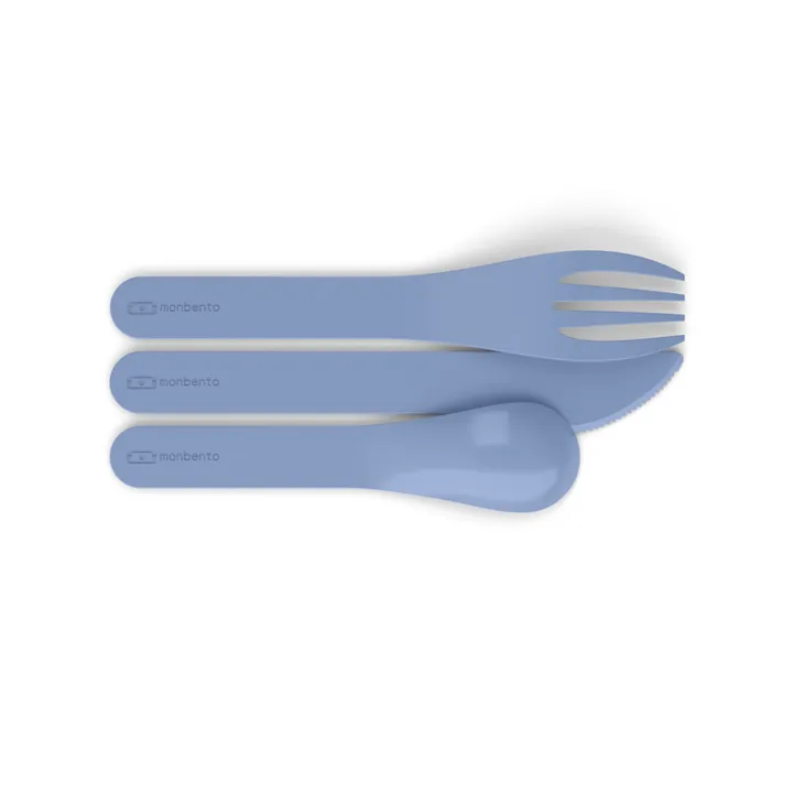 Monbento Couverts biodégradables MB Pocket Color | Bleu pâle