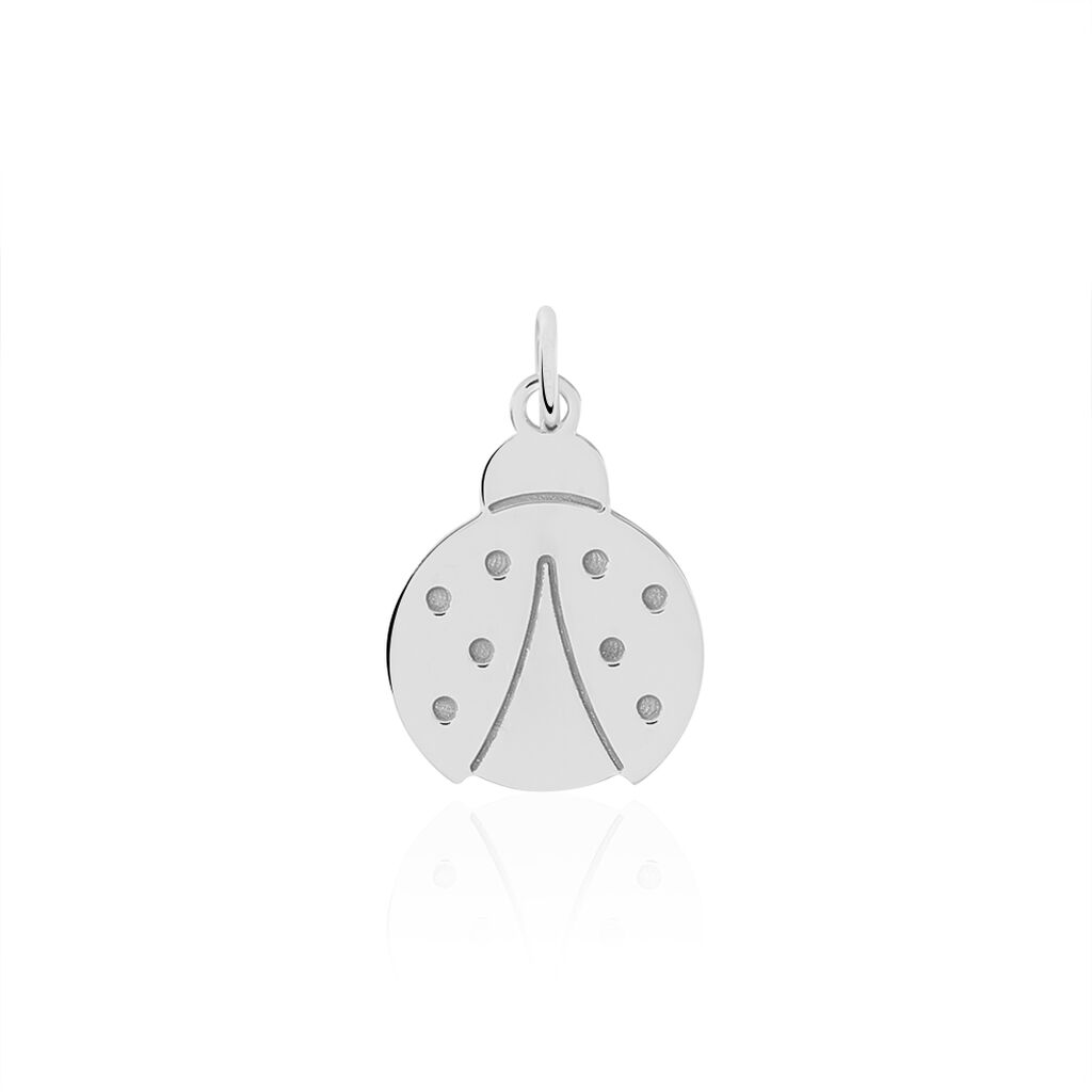 Pendentif Euzebie Argent Blanc