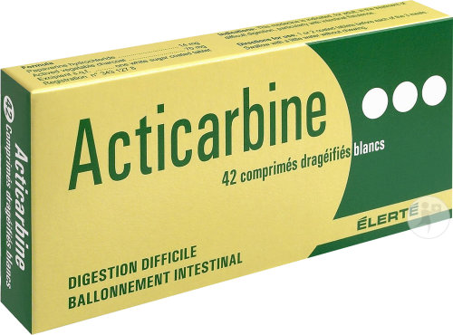 Élerté Acticarbine Charbon Activé/Papavérine 42 Comprimés Enrobés