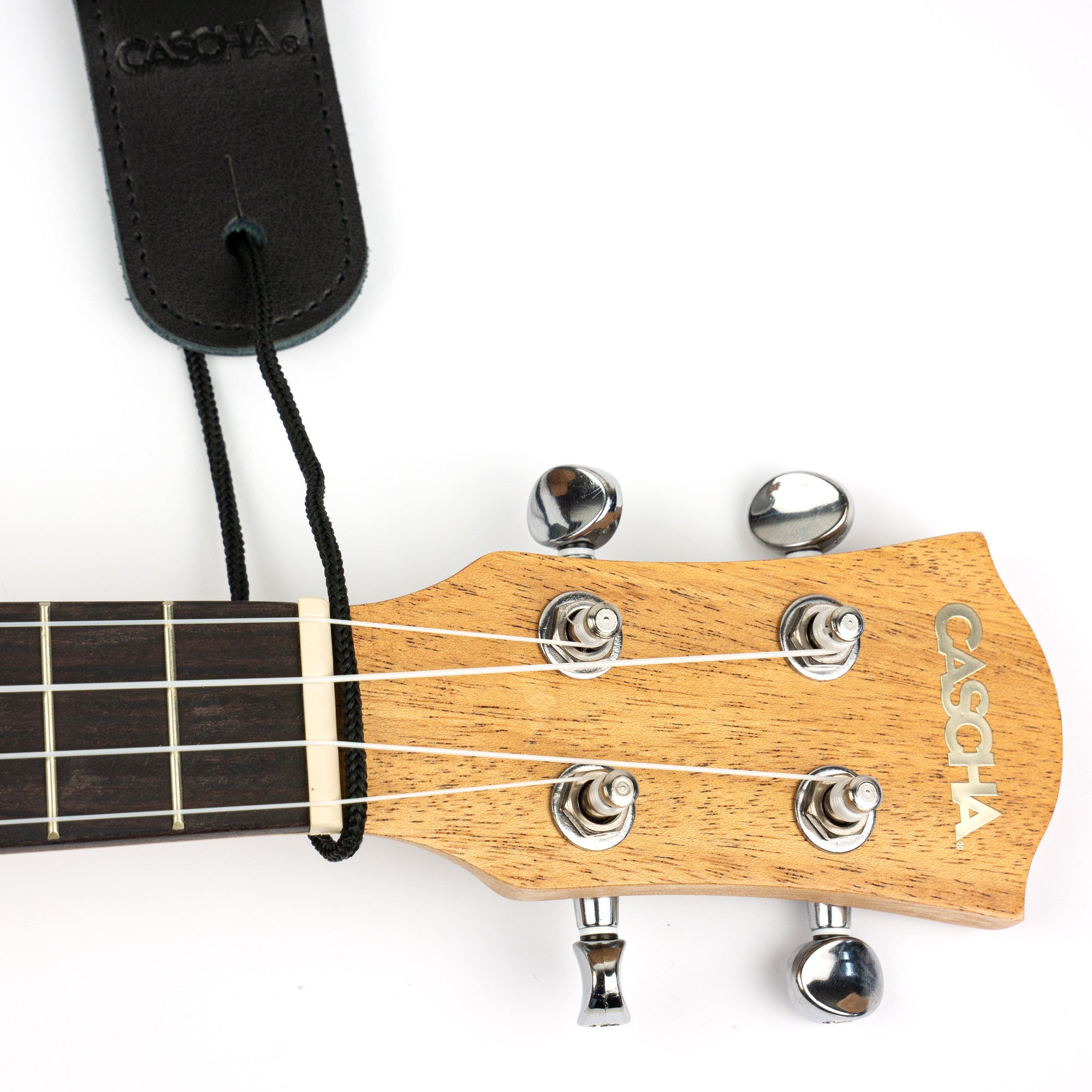 Cascha HH 2203 ukelele draagband nylon bruin
