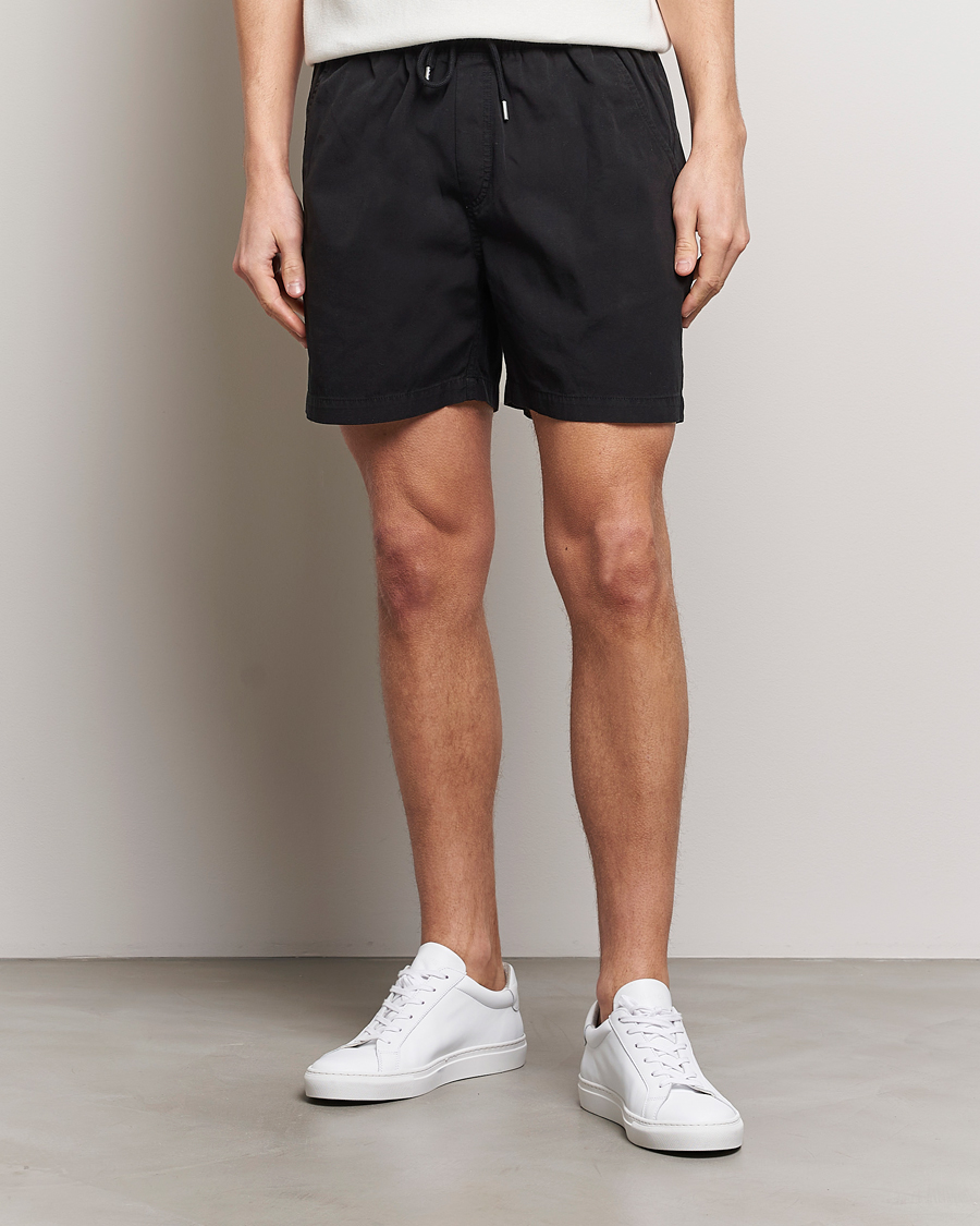 Colorful Standard Classic Organic Twill Drawstring Shorts Deep Black