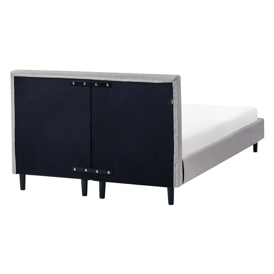 FITOU - Tweepersoonsbed - Lichtgrijs - 120 x 200 cm - Polyester
