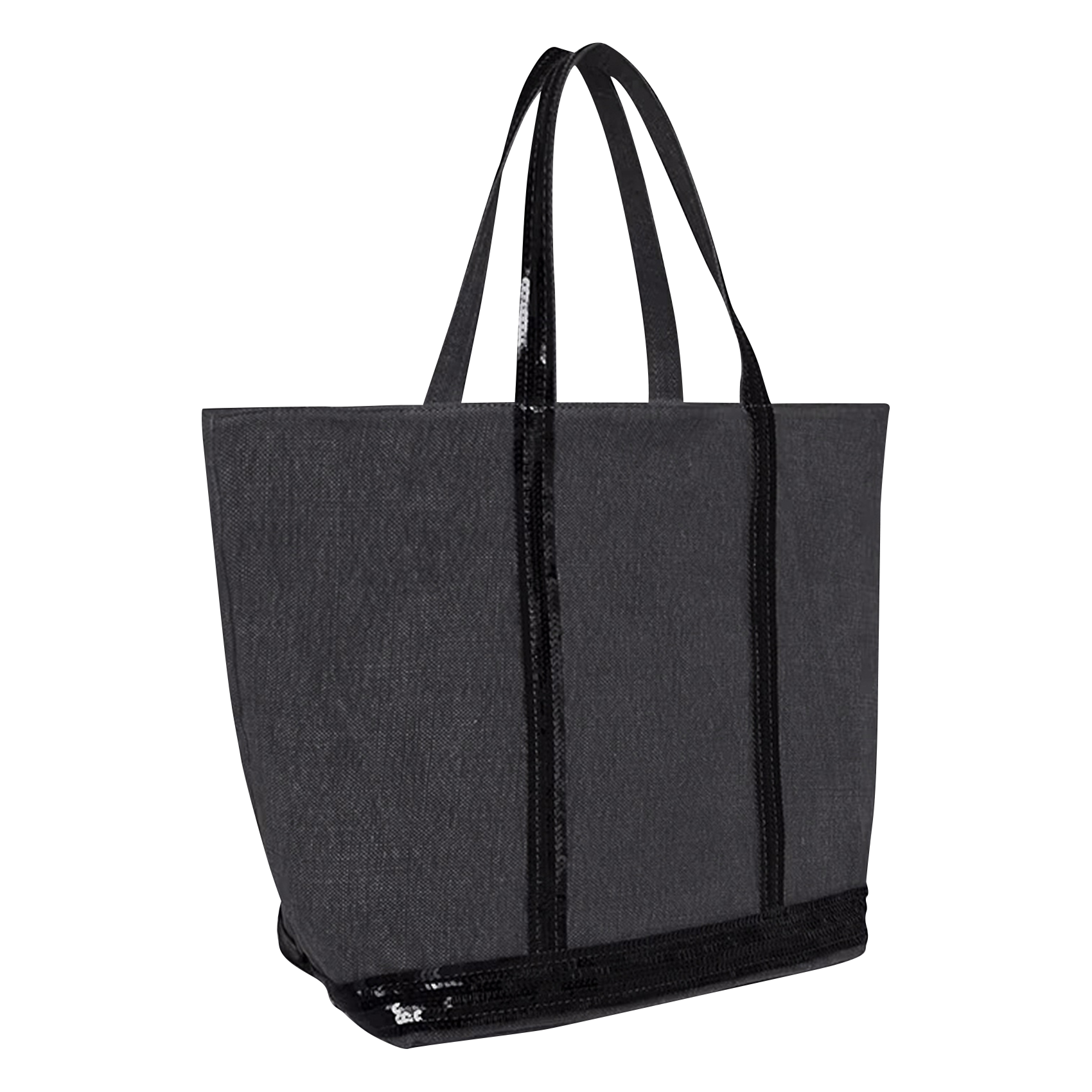 Cabas en lin | Noir