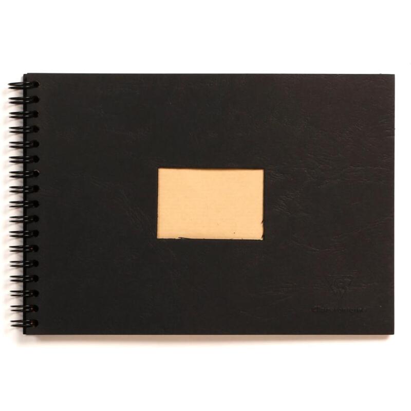 Kraft album spiralé 60F A5 90g - Noir