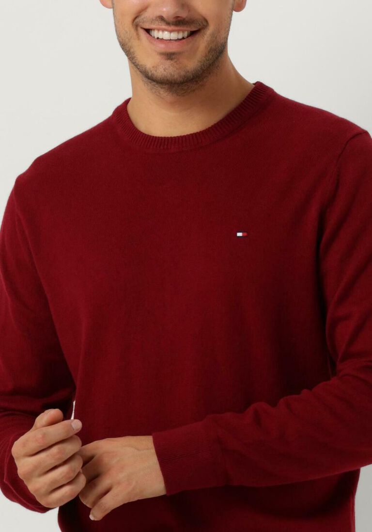 TOMMY HILFIGER rode tommy hilfiger trui pima org ctn cashmere crew neck