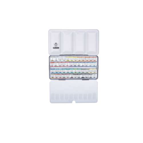 SCHMINCKE HORADAM® Feinste Künstler Aquarellfarben, Metallkasten mit halben Näpfchen