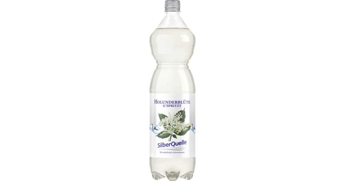 SilberQuelle Holler g'spritzt Tray 6x 1,5 Liter (Einweg)