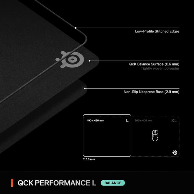 SteelSeries QCK Performance Balance musemåtte