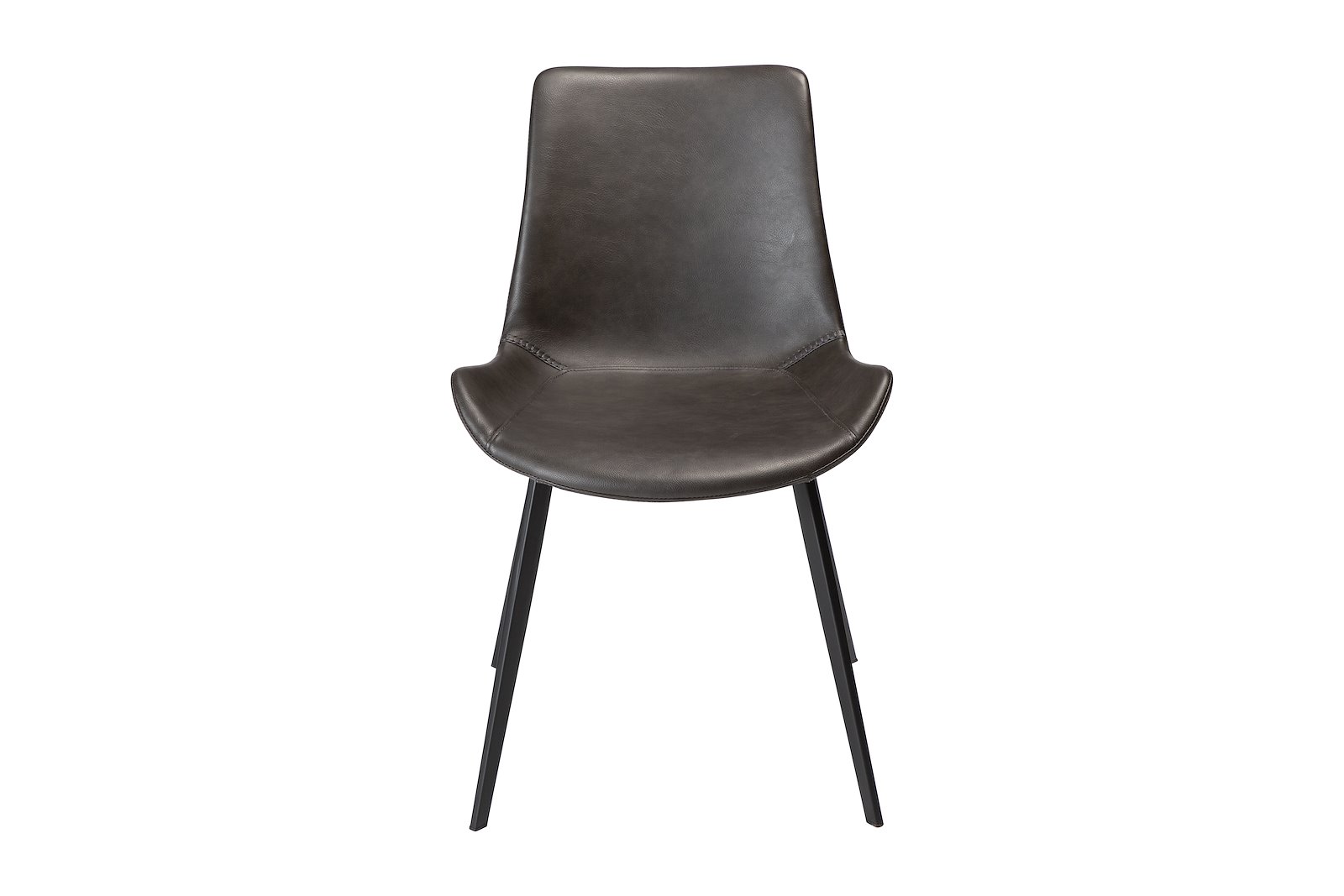 Hype spisestol PU Vintage Grey Art og sorte ben.