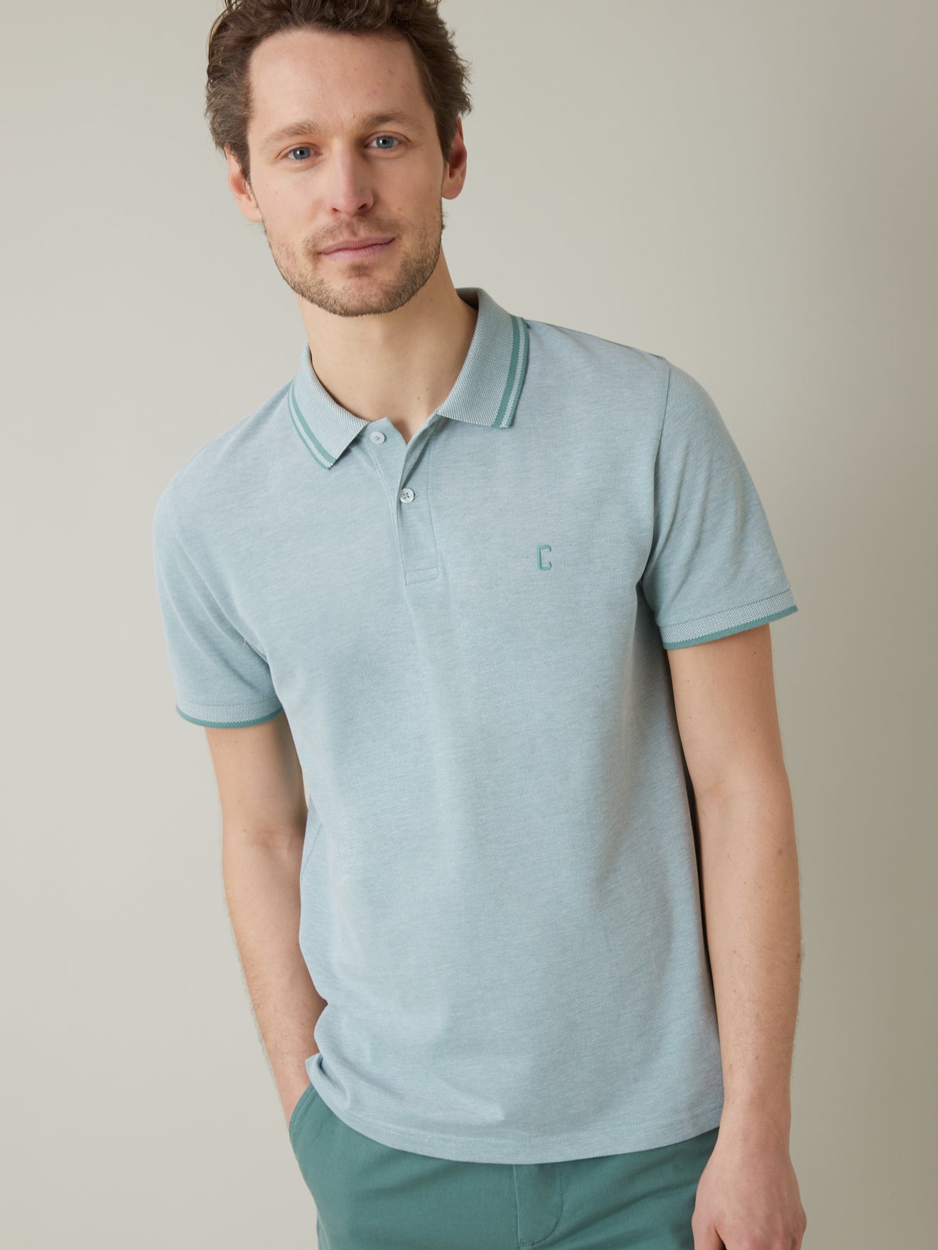 Polo maille piquée homme - coton bio