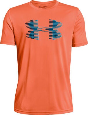 Under Armour Tech Big Logo Solid Tee, Magma Orange