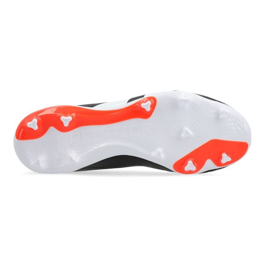 adidas Predator League Laceless FG Solar Energy - Noir/Blanc/Rouge Enfant