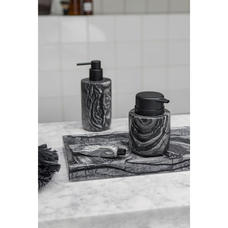 Mette Ditmer - MARBLE sæbedispenser, lav - Sort