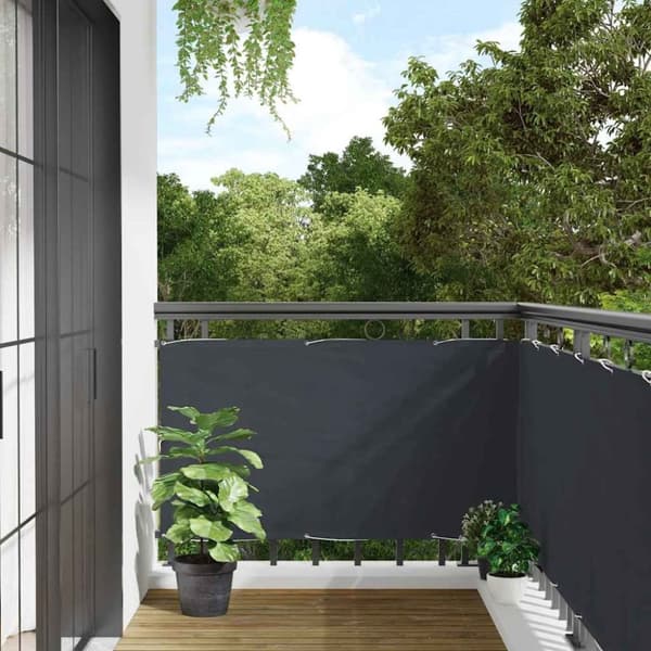 vidaXL Balkongskjerm antrasitt 400x120 cm PVC
