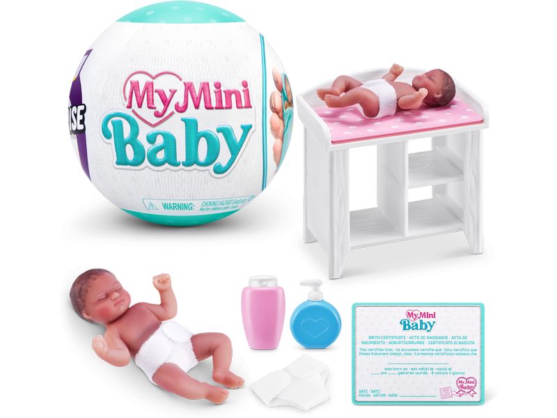 Zuru 5 Surprise My Mini Baby Series 1 assortiert Realistische Mini-Babys inkl. Zubehör