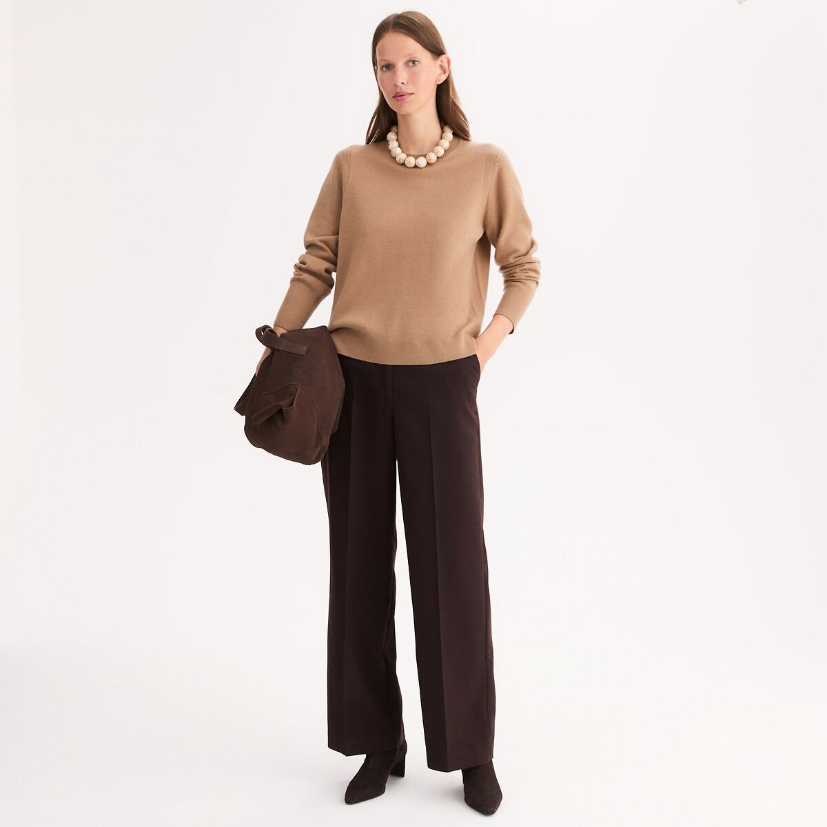 ANNE WEYBURN<br>Suéter de cashmere fino