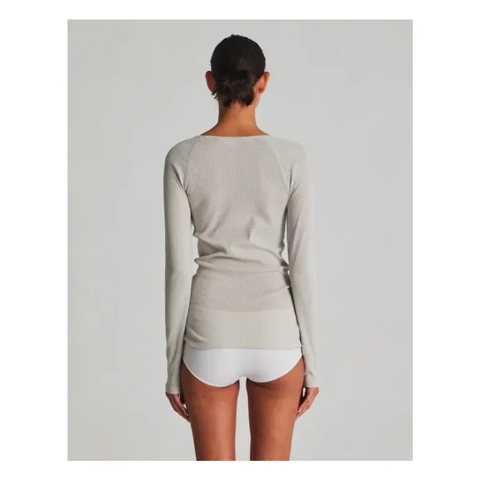 GAI+LISVA T-shirt Celia Pointelle Coton Bio | Gris clair