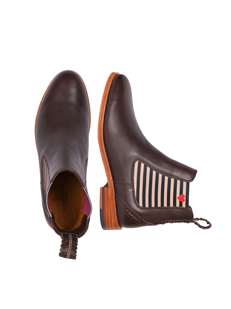 CHELSEA BOOT SUVI MIT STREIFEN UND HERZC