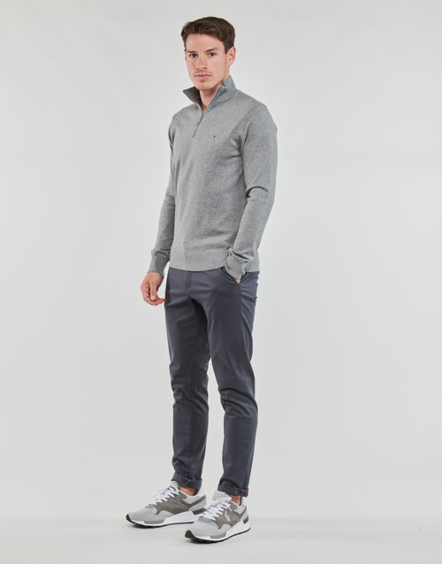 Tommy Hilfiger - 1985 ZIP MOCK - Gris