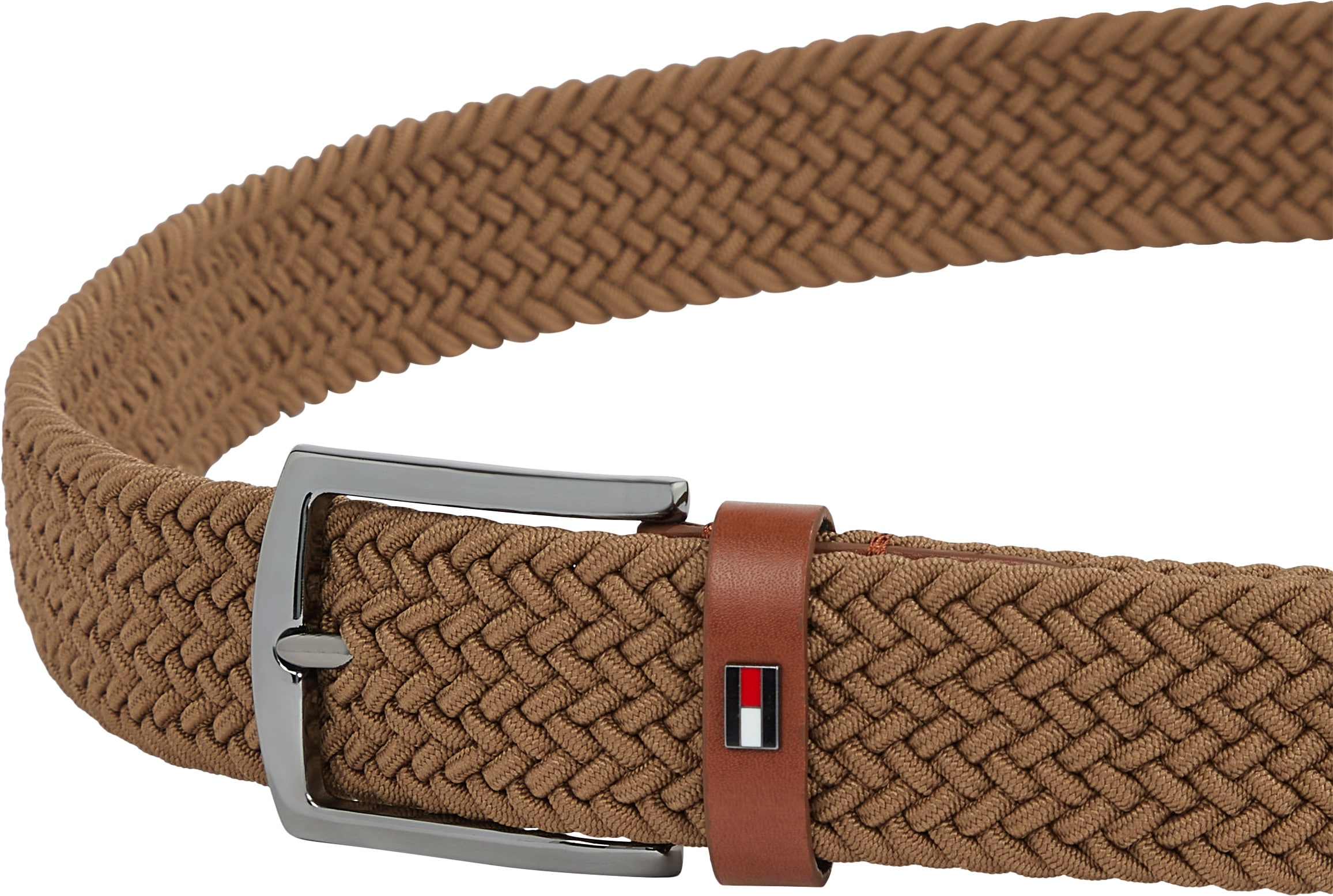 Tommy Hilfiger Flechtgürtel »DENTON ELASTIC 3,5 cm breit«, Grössenverstellbar