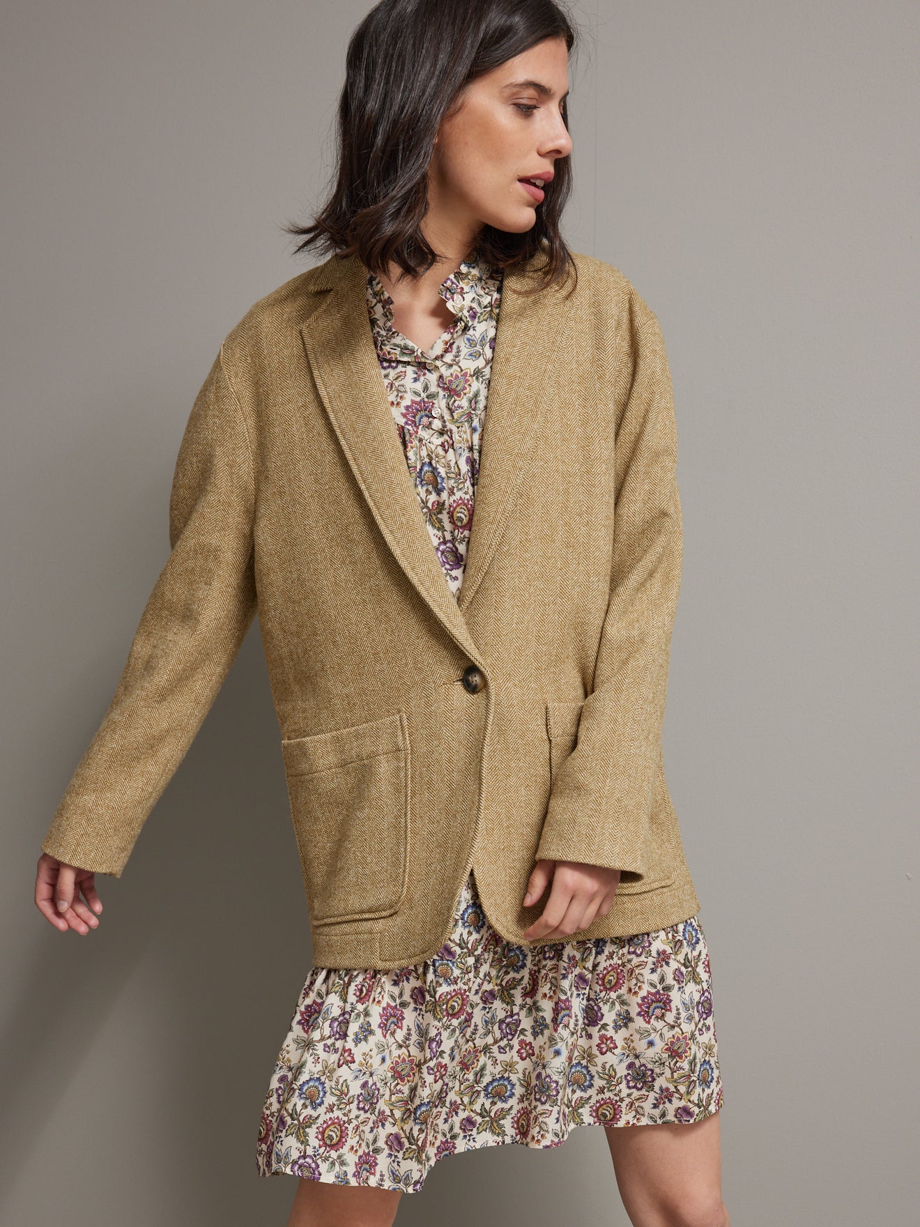 Veste chevrons souple femme