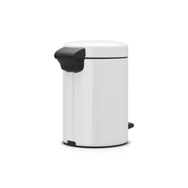 Brabantia newIcon pedaalemmer 3 liter met kunststof binnenemmer - White