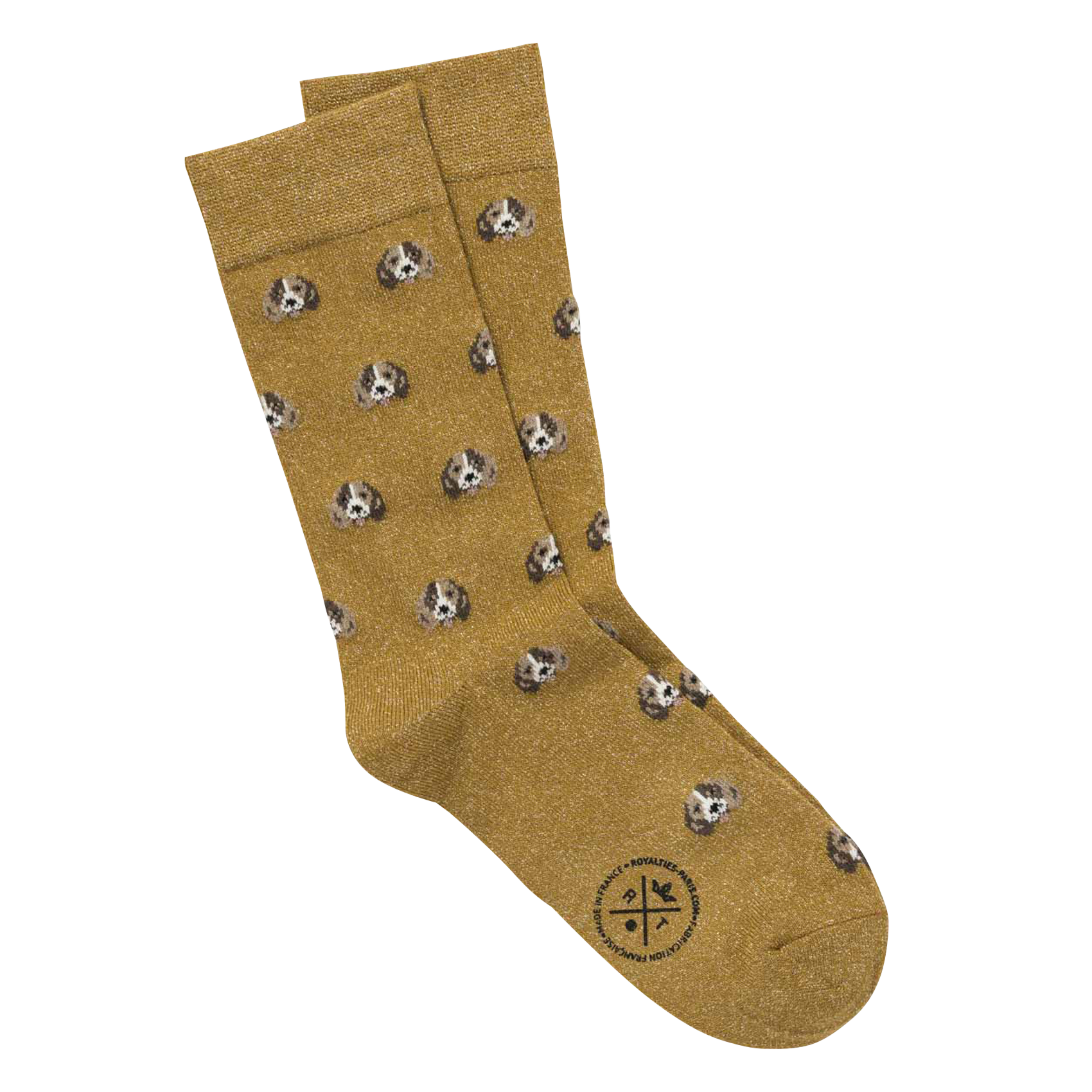 POPPY - Chaussettes à motif en coton mélangé | Jaune