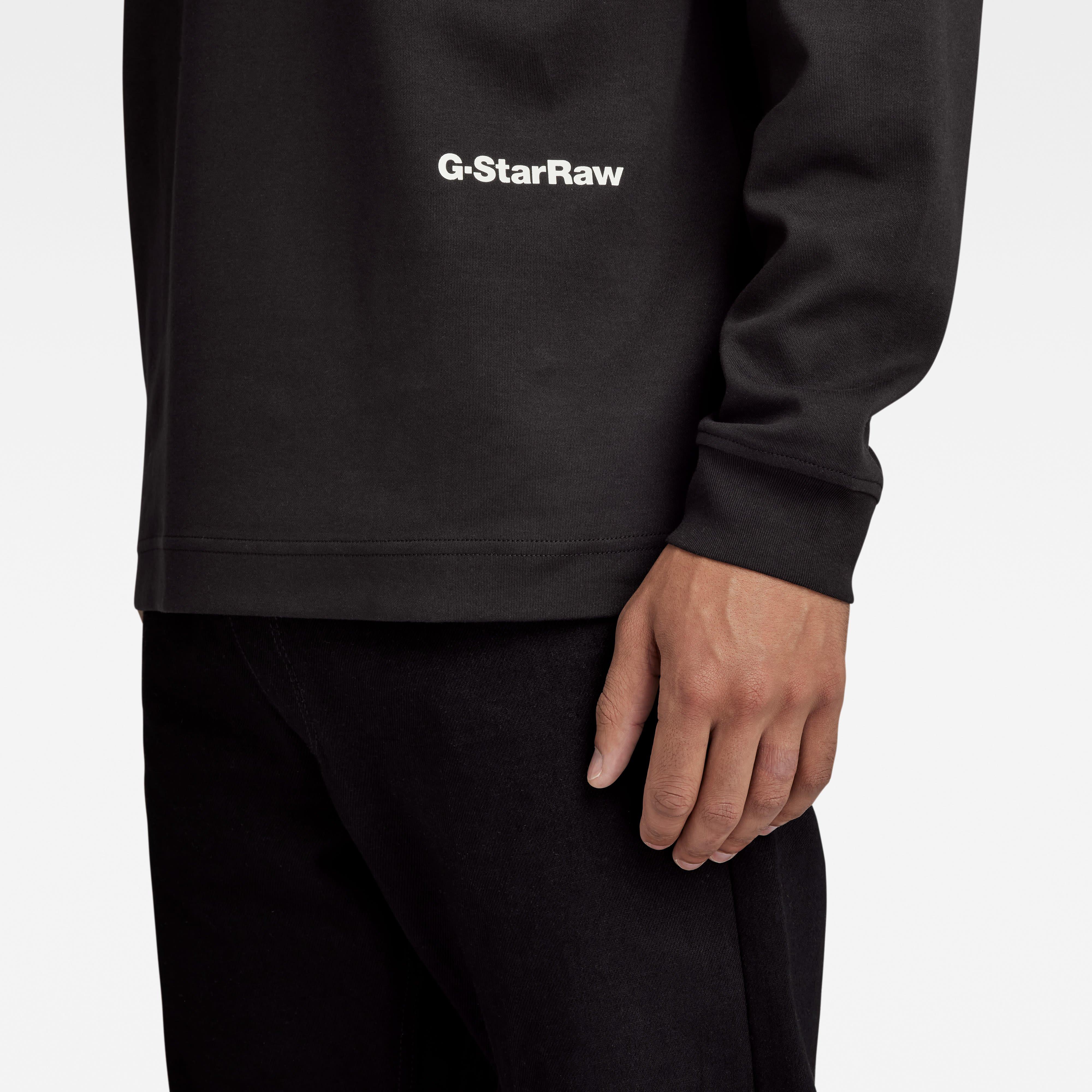 G Star Mock Neck Loose T Shirt